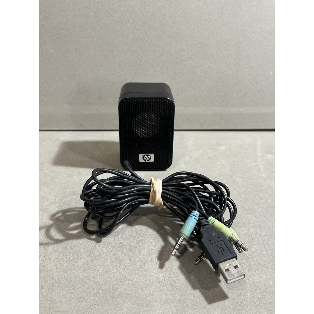 HP Mini Speaker Laptop PC‎ Tested Works ( 1 Speaker Only ) And Wires